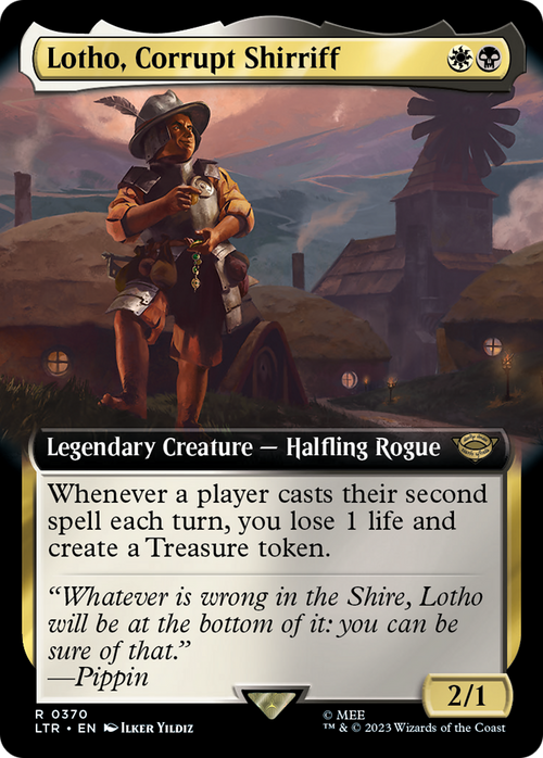 Lotho, Corrupt Shirriff (Extended Art) (LTR-370) - The Lord of the Rings: Tales of Middle-earth: (Extended Art)