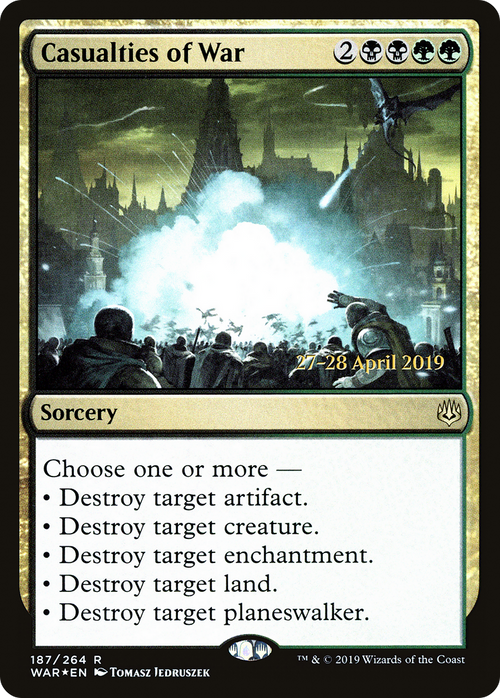 Casualties of War (PRE-187S) - War of the Spark Promos Foil