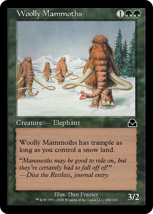 Woolly Mammoths (ME2-188) - Masters Edition II Foil