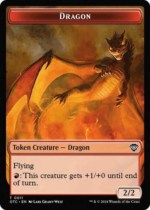 Dragon (TOTC-011) - Outlaws of Thunder Junction Commander Tokens Foil