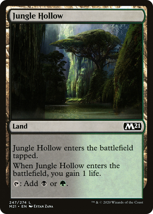 Jungle Hollow (M21-247) - Core Set 2021 Foil