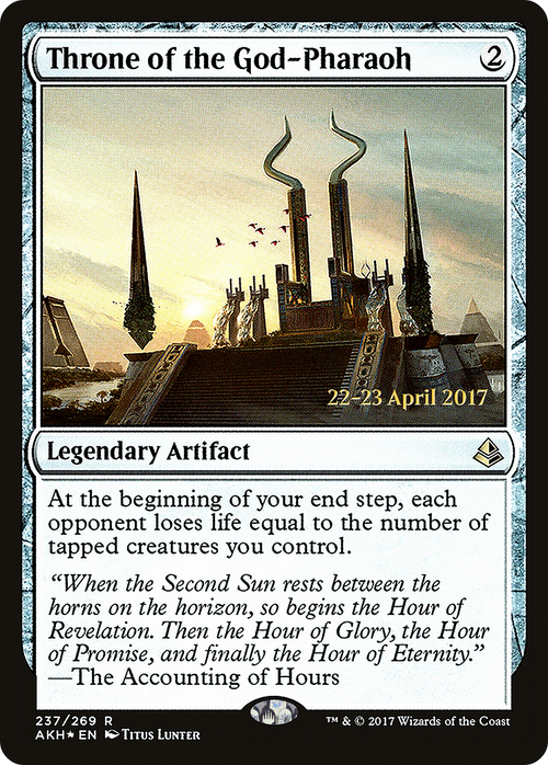 Throne of the God-Pharaoh (PRE-237S) - Amonkhet Promos Foil