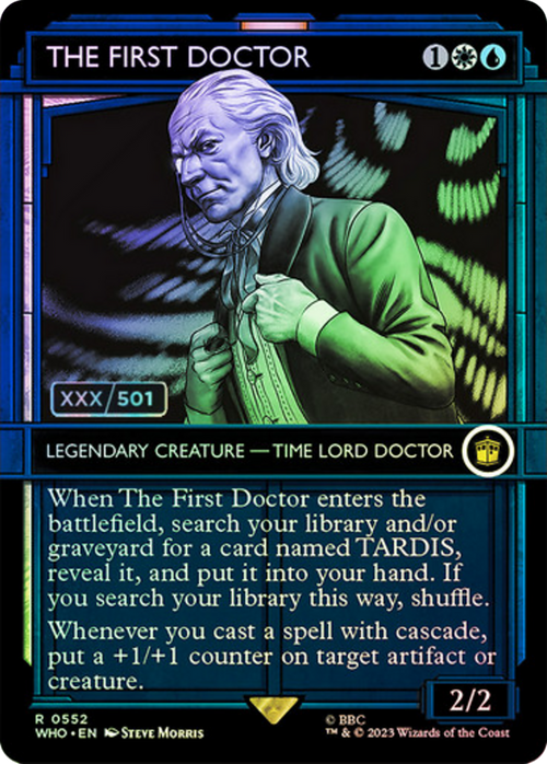 The First Doctor (Serial Numbered) (WHO-552) - Doctor Who: (Showcase) (Borderless) Foil
