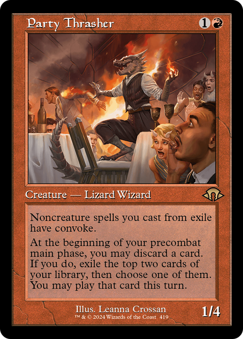 Party Thrasher (Retro Frame) (MH3-419) - Modern Horizons 3 Foil
