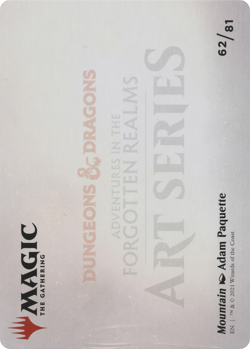 Mountain // Mountain (AAFR-062) - Adventures in the Forgotten Realms Art Series (Borderless) Foil