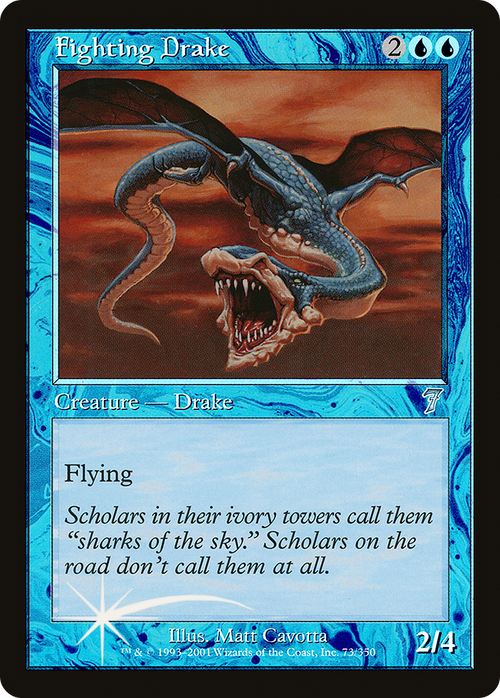 Fighting Drake (7ED-073) - 7th Edition Foil