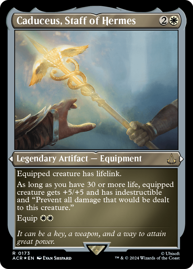 Caduceus, Staff of Hermes (Foil Etched) (ACR-173) - Assassin's Creed Foil