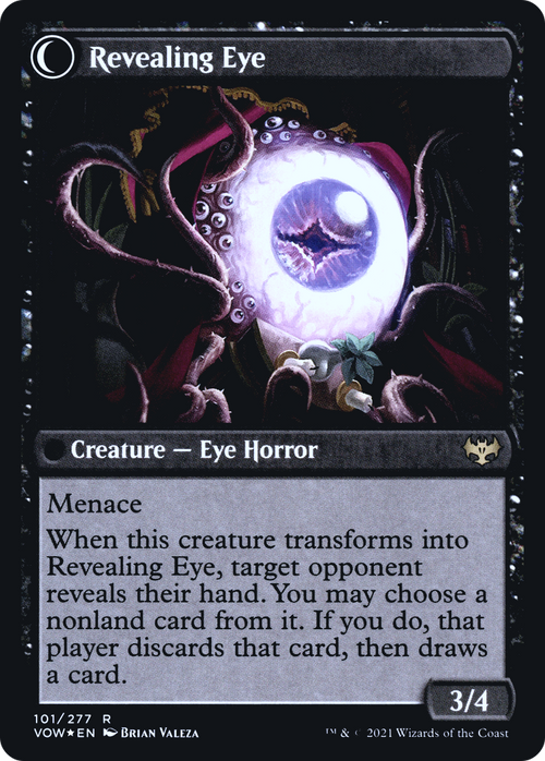 Concealing Curtains (PRE-101) - Innistrad: Crimson Vow Promos: (Double Faced Transform) Foil