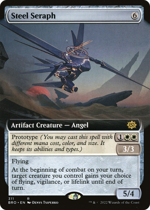 Steel Seraph (Extended Art) (BRO-311) - The Brothers' War: (Extended Art) Foil