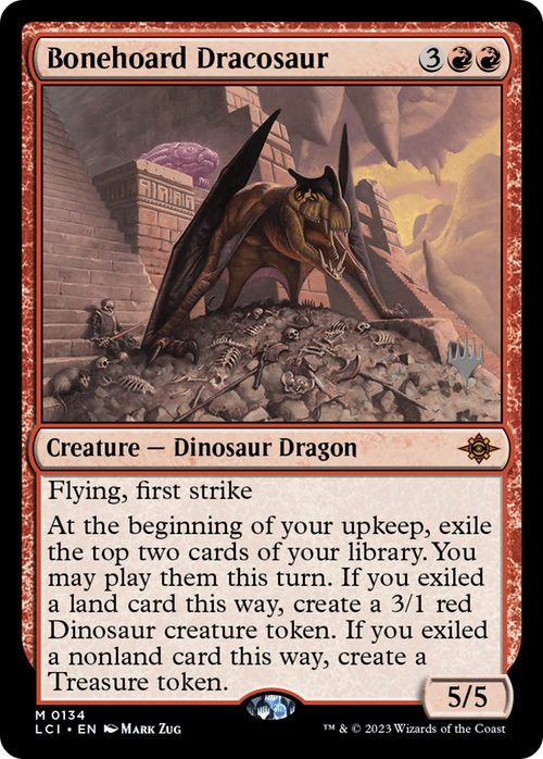 Bonehoard Dracosaur (PPLCI-134) - The Lost Caverns of Ixalan Promos Foil