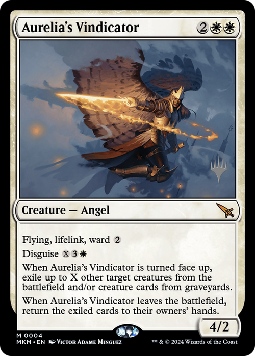 Aurelia's Vindicator (PPMKM-004) - Murders at Karlov Manor Promos Foil
