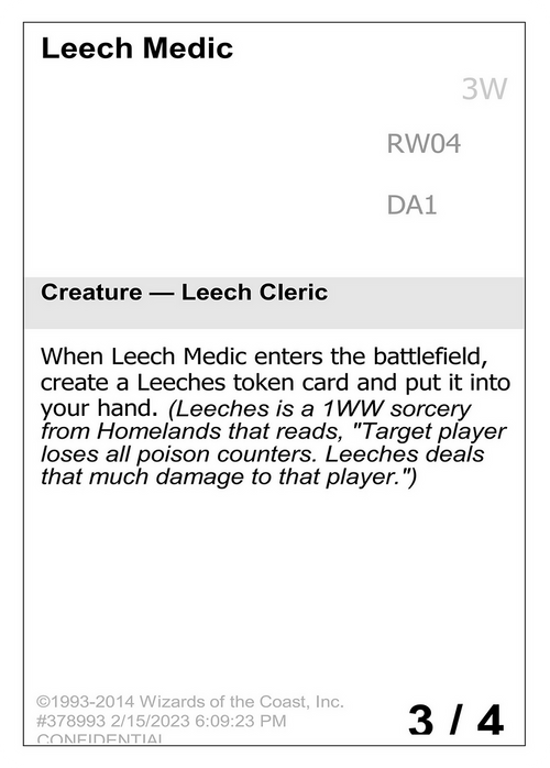 Leech Medic (UNK-) - Unknown Event