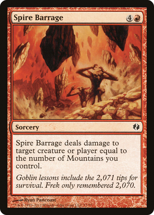 Spire Barrage (DDI-071) - Duel Decks: Venser vs. Koth