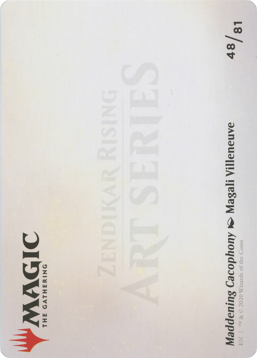 Maddening Cacophony // Maddening Cacophony (AZNR-048) - Zendikar Rising Art Series (Borderless)