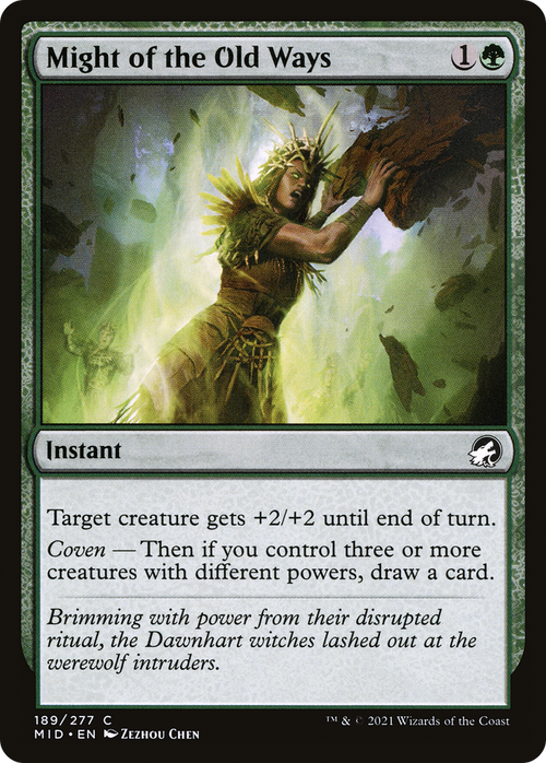 Might of the Old Ways (MID-189) - Innistrad: Midnight Hunt