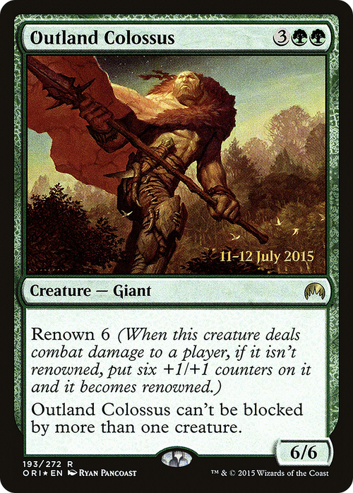 Outland Colossus (PRE-193S) - Magic Origins Promos Foil