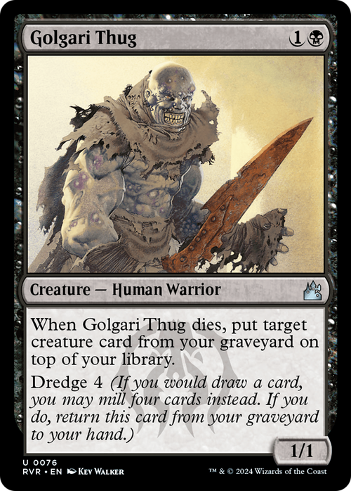 Golgari Thug (RVR-076) - Ravnica Remastered Foil