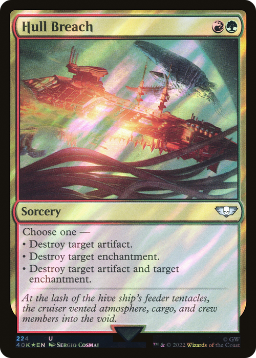 Hull Breach (Surge Foil) (40K-224) - Warhammer 40,000 Commander Foil