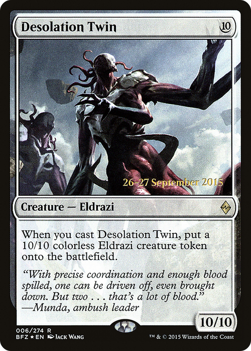 Desolation Twin (PRE-06S) - Battle for Zendikar Promos Foil