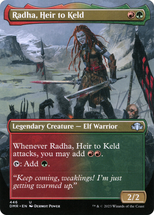 Radha, Heir to Keld (Borderless) (DMR-446) - Dominaria Remastered