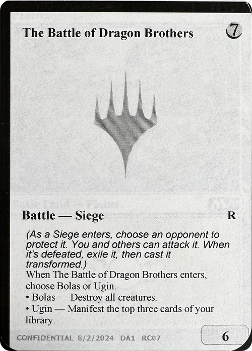 The Battle of Dragon Brothers // Fate Reforged (UNK-RC07B) - Unknown Event