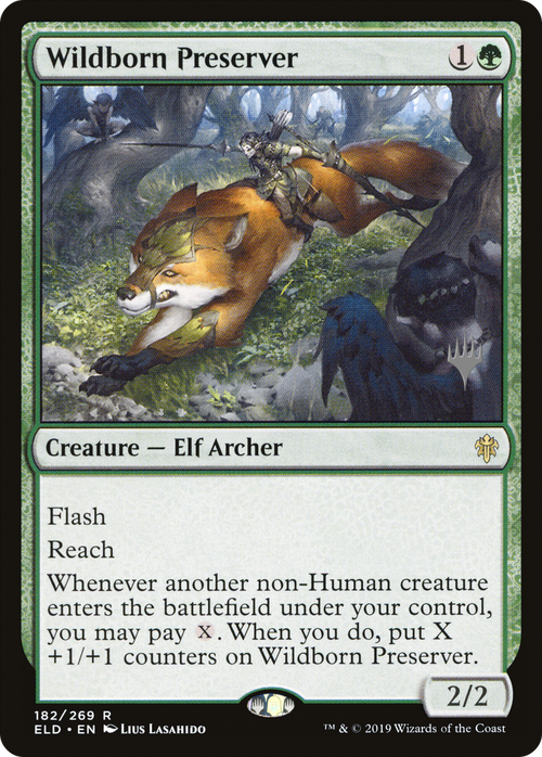 Wildborn Preserver (PPELD-182P) - Throne of Eldraine Promos