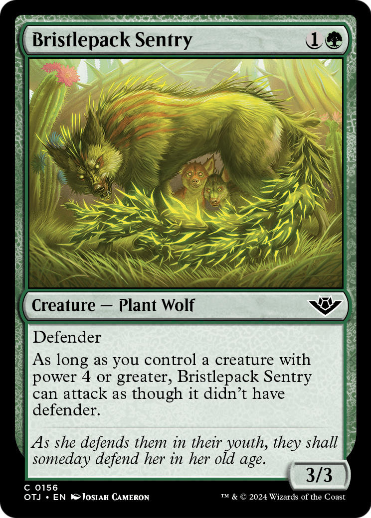 Bristlepack Sentry (OTJ-156) - Outlaws of Thunder Junction