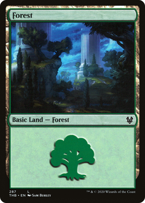Forest (287) (THB-287) - Theros Beyond Death Foil