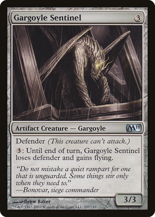 Gargoyle Sentinel (M11-207) - Magic 2011 Foil