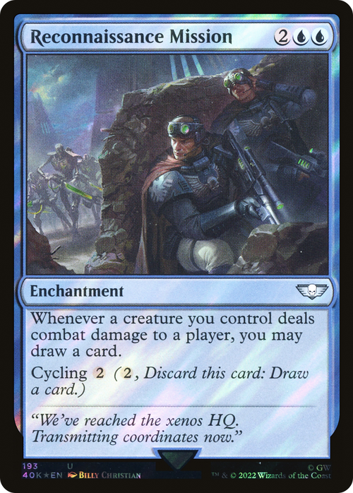 Reconnaissance Mission (Surge Foil) (40K-193) - Warhammer 40,000 Commander Foil