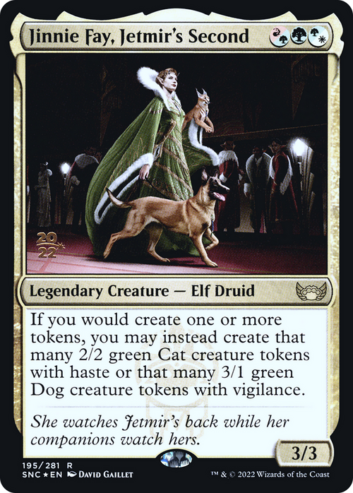 Jinnie Fay, Jetmir's Second (PRE-195) - Streets of New Capenna Promos Foil
