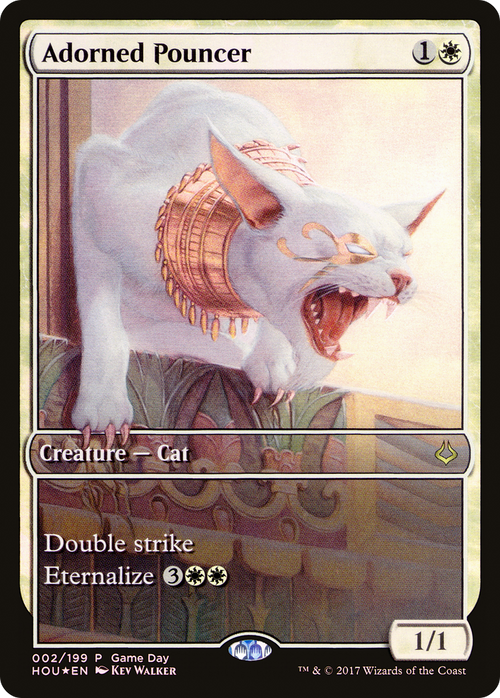 Adorned Pouncer (GAME-002) - Hour of Devastation Promos Foil
