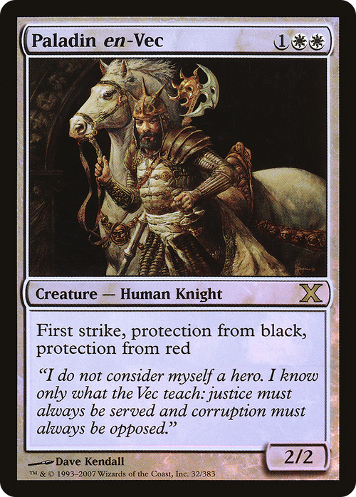 Paladin en-Vec (10E-32★) - Tenth Edition Foil