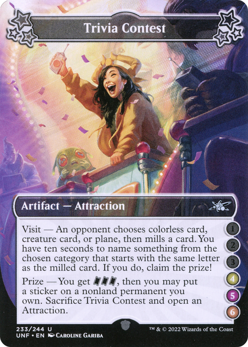 Trivia Contest (4-5-6) (UNF-233) - Unfinity Foil