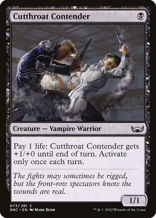 Cutthroat Contender (SNC-073) - Streets of New Capenna Foil
