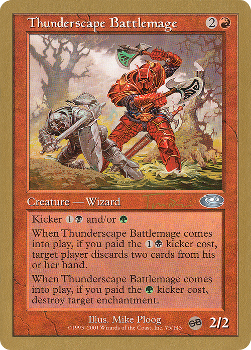 Thunderscape Battlemage - 2001 Jan Tomcani (PLS) (WCD-) - World Championship Decks 2001