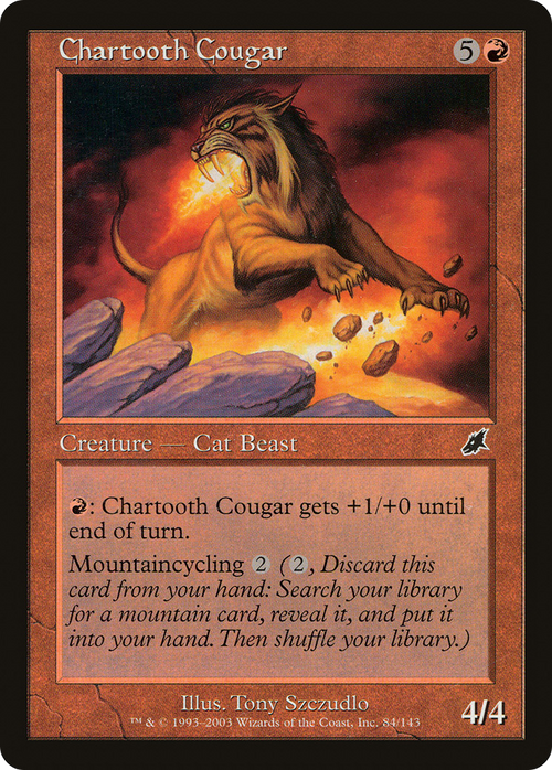 Chartooth Cougar (SCG-084) - Scourge Foil