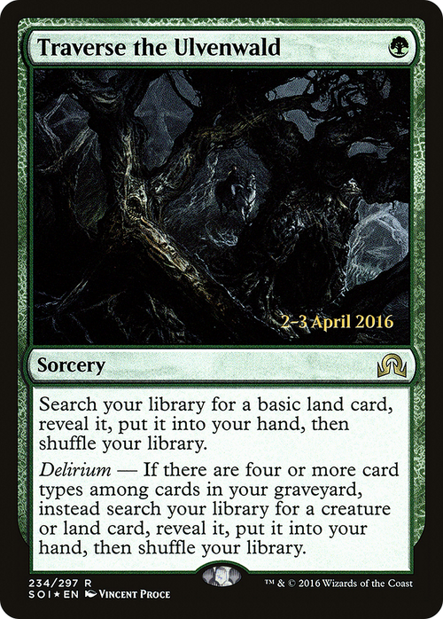 Traverse the Ulvenwald (PRE-234S) - Shadows over Innistrad Promos Foil