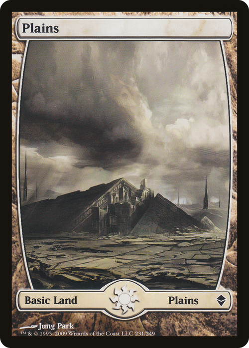 Plains (231) - Full Art (ZEN-231) - Zendikar Foil