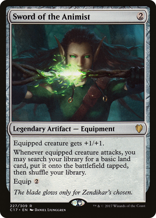 Sword of the Animist (C17-227) - Commander 2017