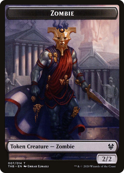 Zombie (TTHB-007) - Theros Beyond Death Tokens Foil