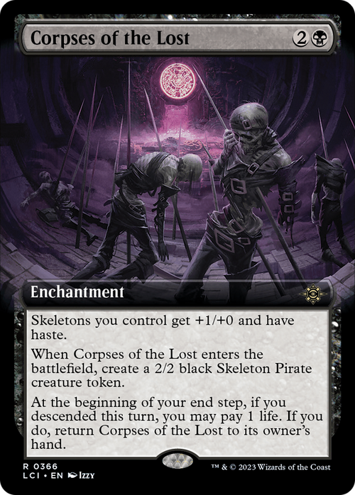 Corpses of the Lost (Extended Art) (LCI-366) - The Lost Caverns of Ixalan: (Extended Art) Foil