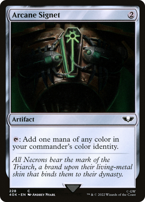 Arcane Signet (228) (40K-228) - Warhammer 40,000 Commander