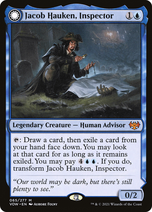 Jacob Hauken, Inspector (VOW-065) - Innistrad: Crimson Vow: (Double Faced Transform) Foil