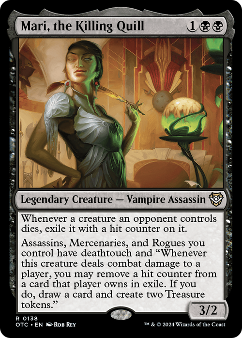 Mari, the Killing Quill (OTC-138) - Outlaws of Thunder Junction Commander