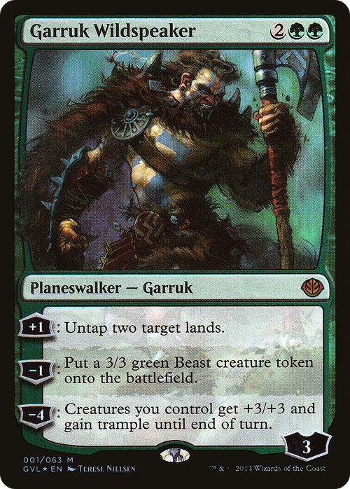 Garruk Wildspeaker (DD3-001) - Duel Decks Anthology: Garruk vs. Liliana Foil