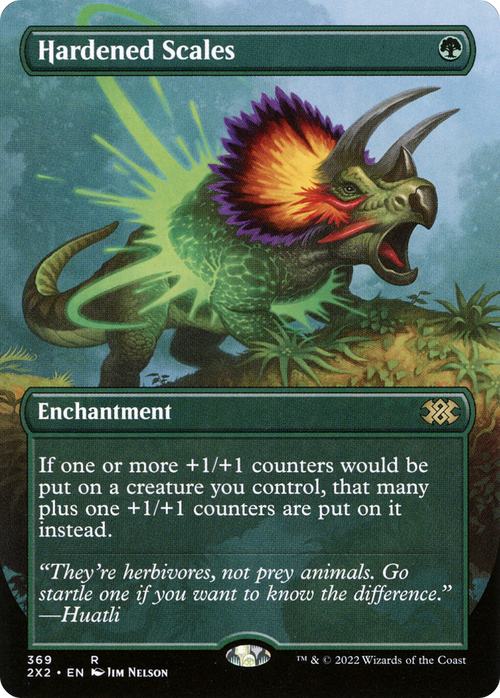 Hardened Scales (Borderless) (2X2-369) - Double Masters 2022