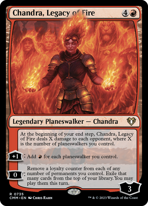 Chandra, Legacy of Fire (CMM-735) - Commander Masters