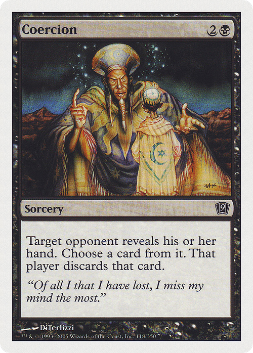 Coercion (9ED-118) - 9th Edition Foil