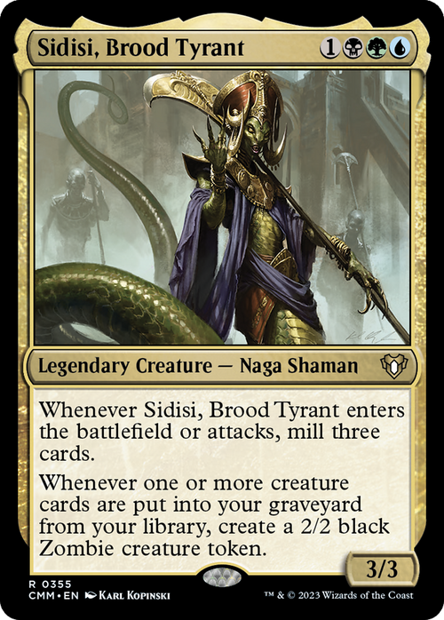 Sidisi, Brood Tyrant (CMM-355) - Commander Masters Foil